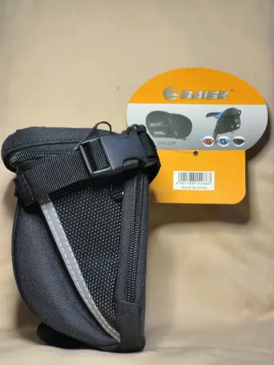 Bolso negro para bicicleta Baisk - miniatura 1