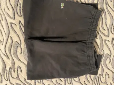 Polerón negro con capucha Lacoste - miniatura 5