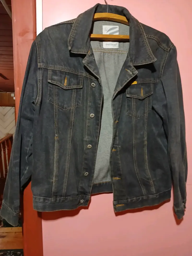 Chaqueta de mezclilla oscura - 1