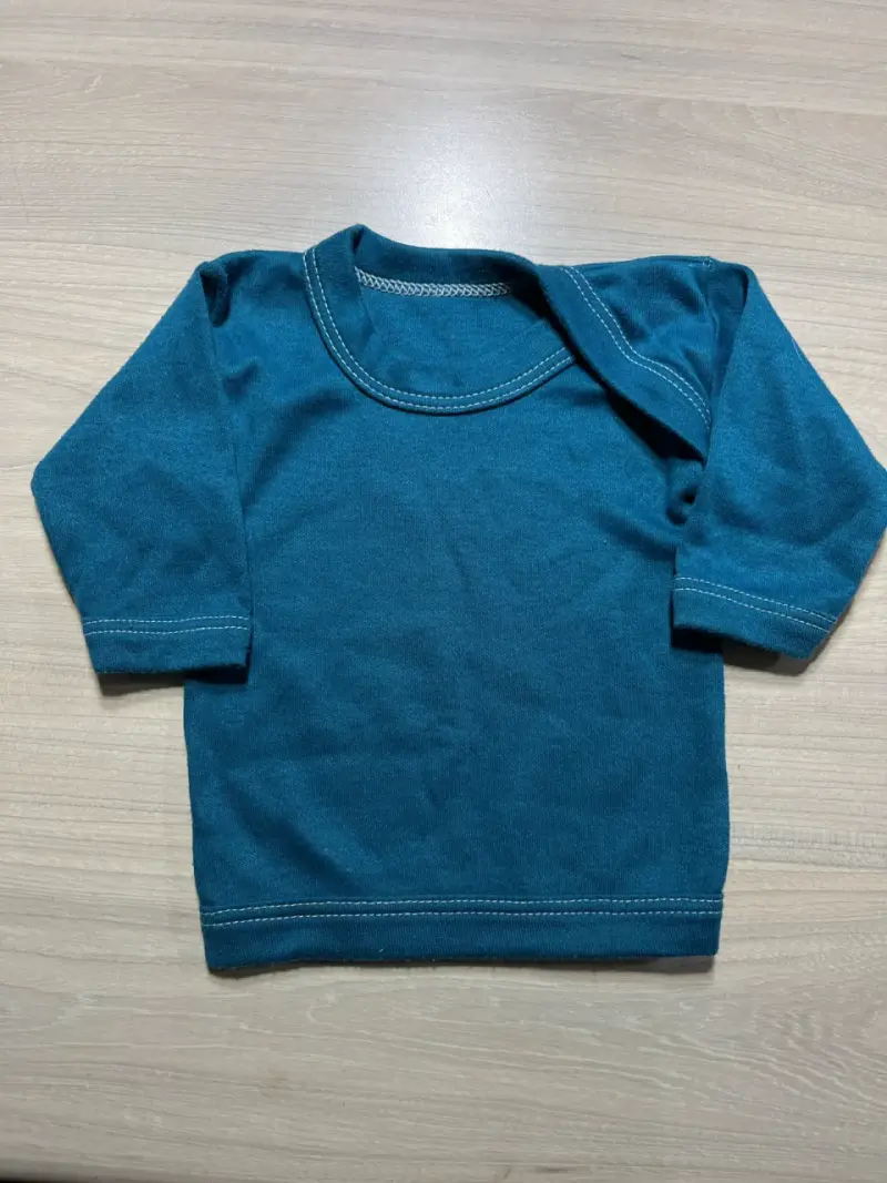 Polera bebé manga larga azul