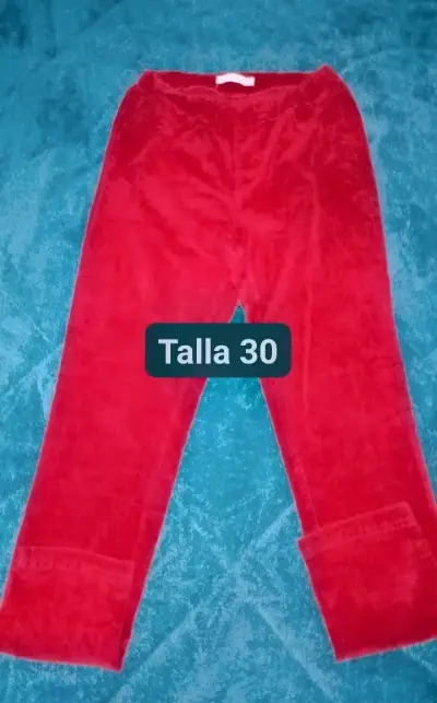 Pantalones rojos talla 30 - miniatura 1