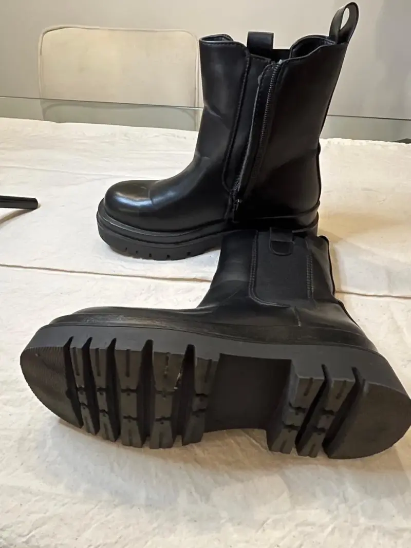 Botines negros de cuero - 3
