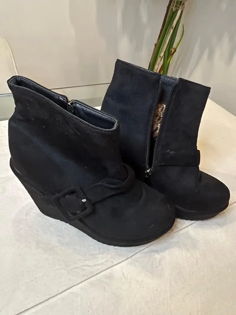 Botines negros con plataforma - 3