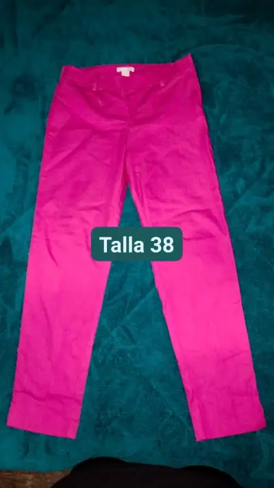 Pantalones fucsia talla 38 - miniatura 1