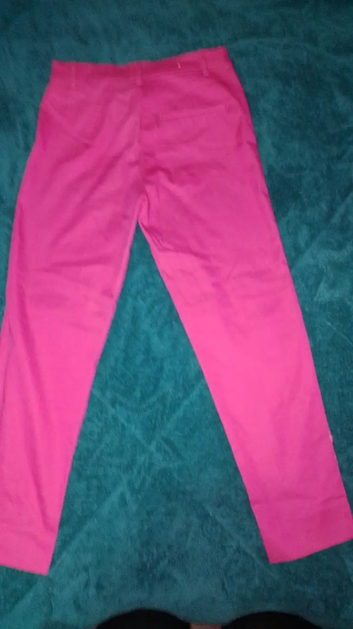 Pantalones fucsia talla 38 - 2