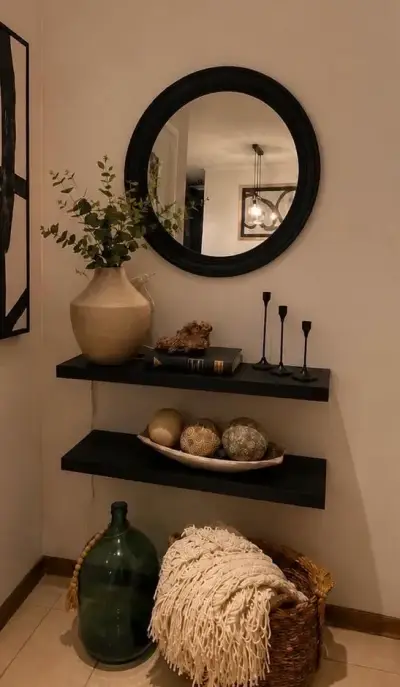 decorativo espejo redondo - miniatura 1