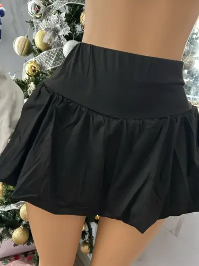Falda aglobada negra - miniatura 2