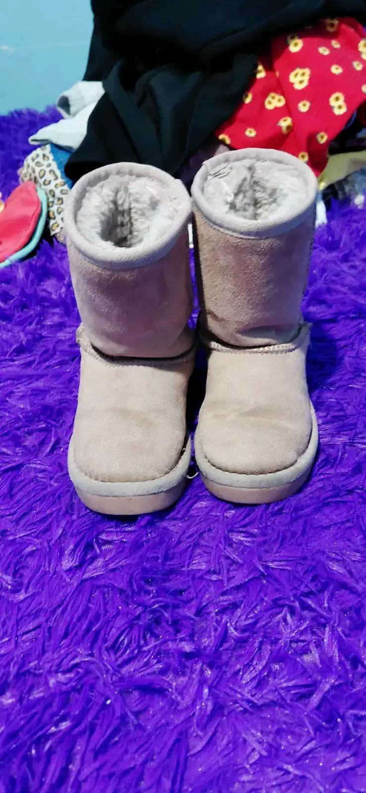 Botas de invierno rosado palido