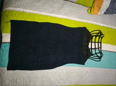 Vestido azul con negro - miniatura 2