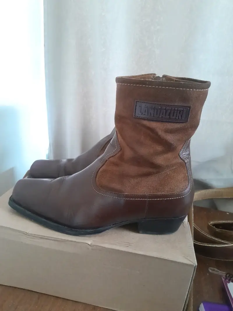 Botas de cuero marrón - 4