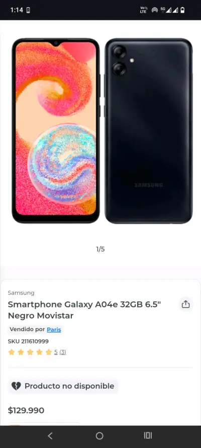 Celular Samsung Galaxy A04e Excelente estado - miniatura 4