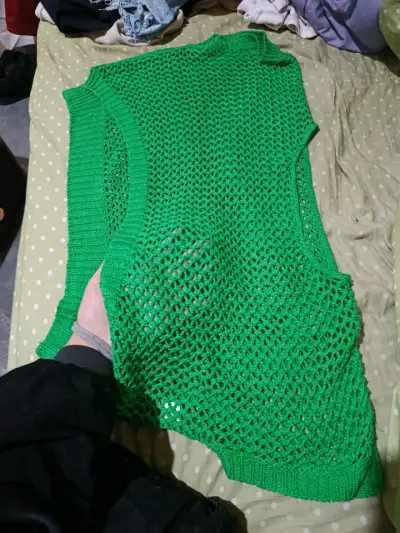 Chaleco de punto verde - miniatura 2