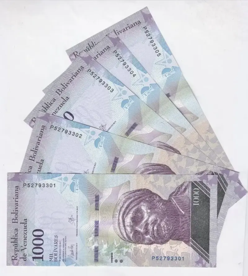 Billete Venezuela 1000 Bolivares 23 Marzo 2017 Unc - 1