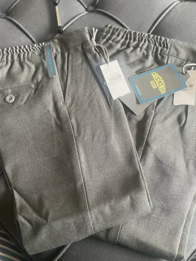 Pantalon colegio grises con elástico - miniatura 1