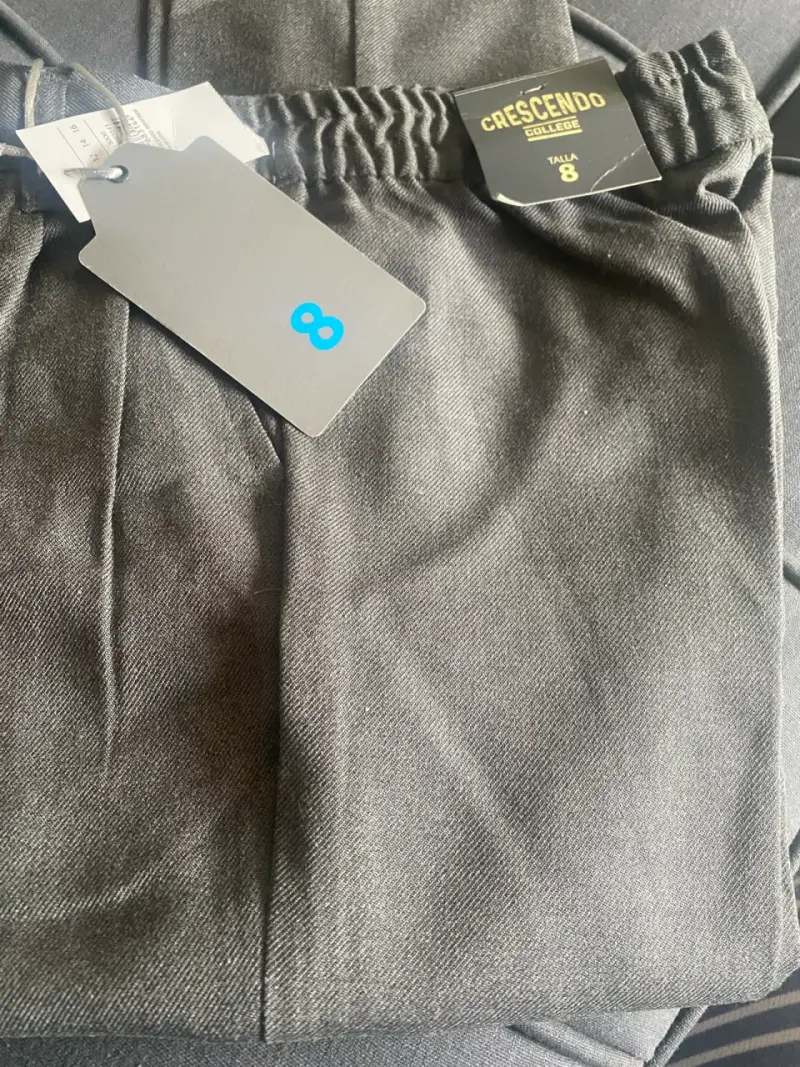 Pantalon colegio grises con elástico - 2