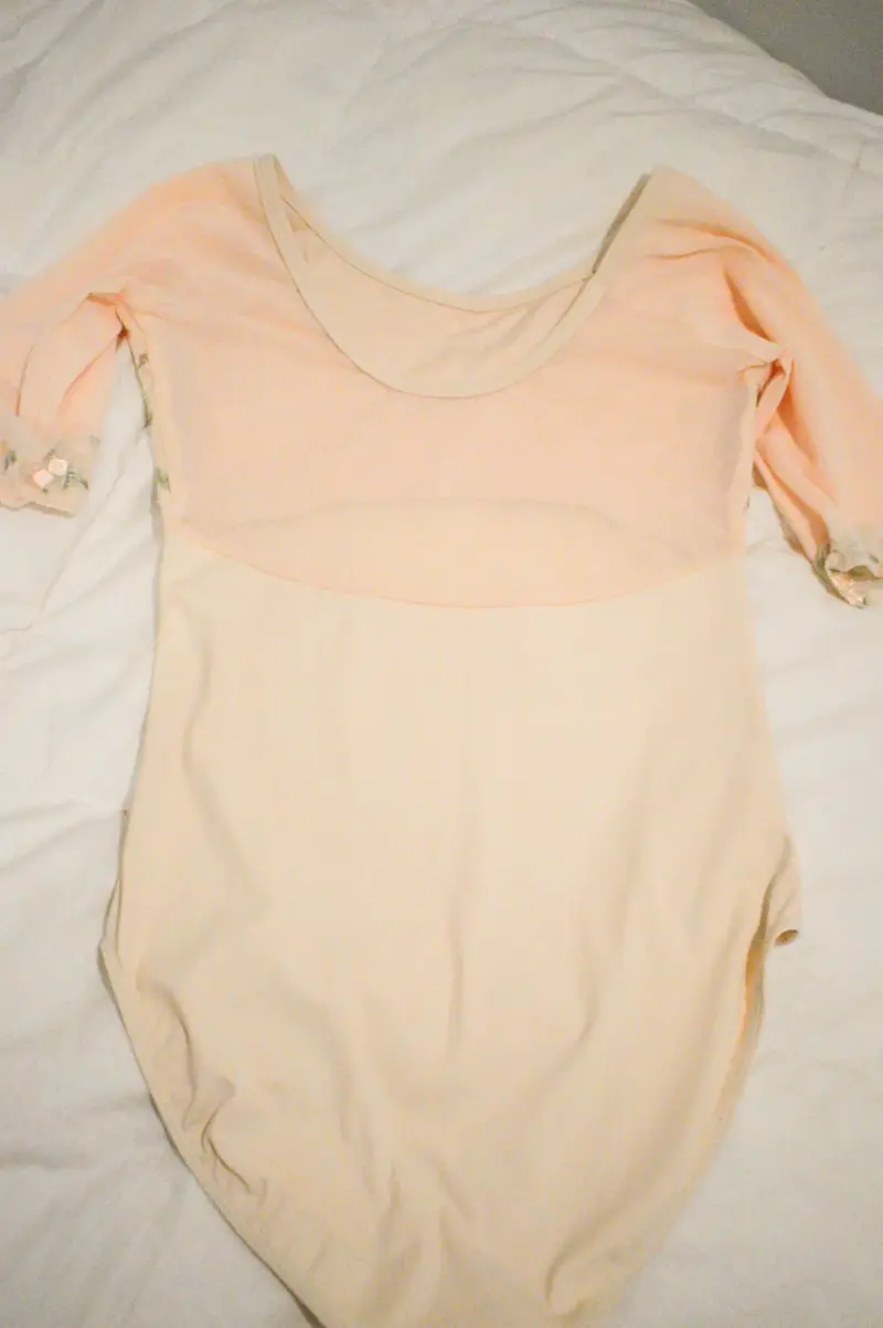 Malla de ballet encaje floral - 3