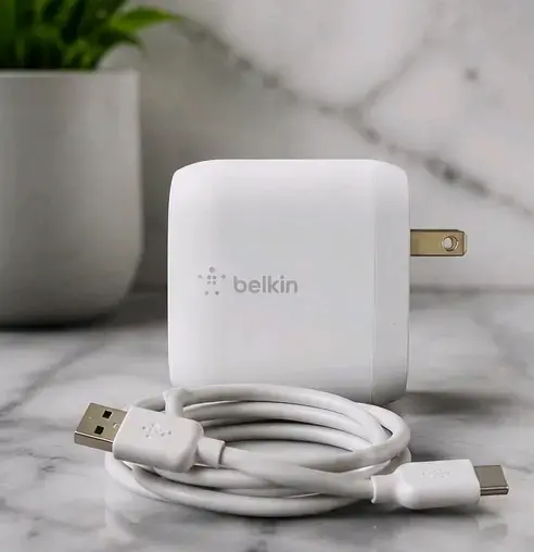 Cargador EEUU ORIGINAL USB-C doble 24W Belkin - 4