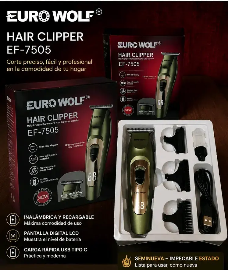 Máquina cortapelo Euro Wolf EF-7505 - 1