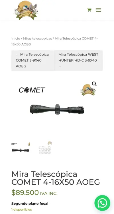 Mira telescópica COMET 4-16X50 - miniatura 1