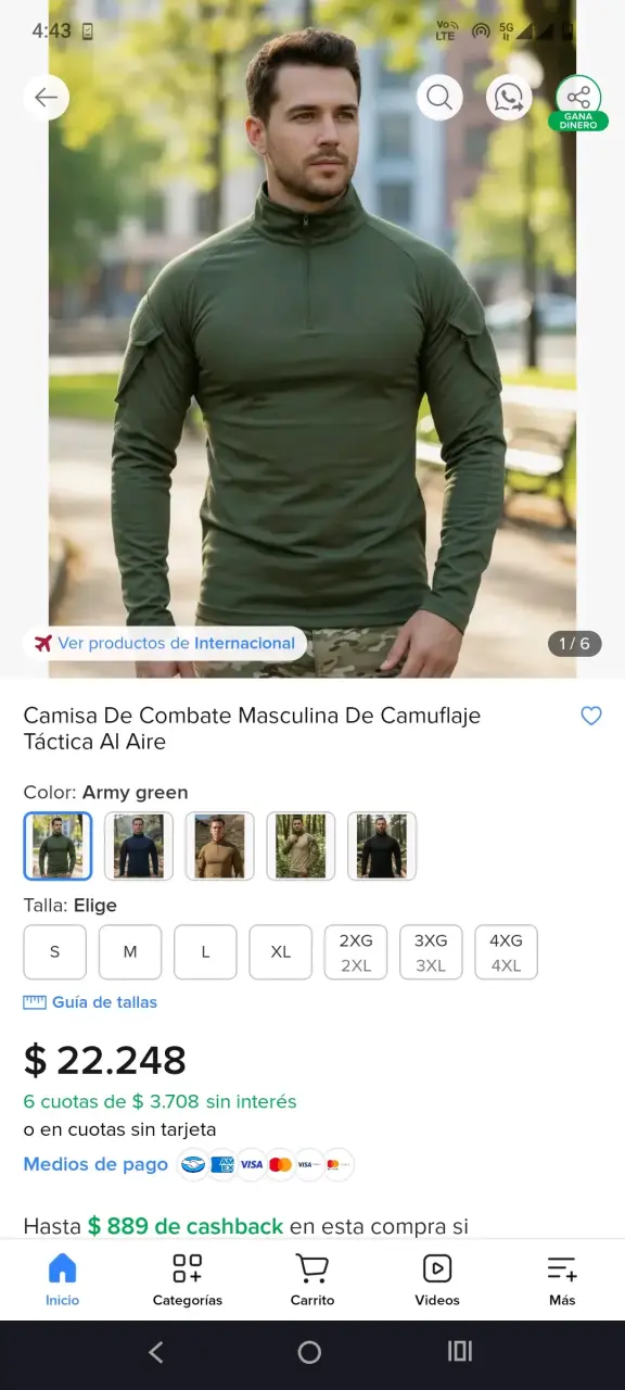 Combat Shirt táctica Airsoft - 2