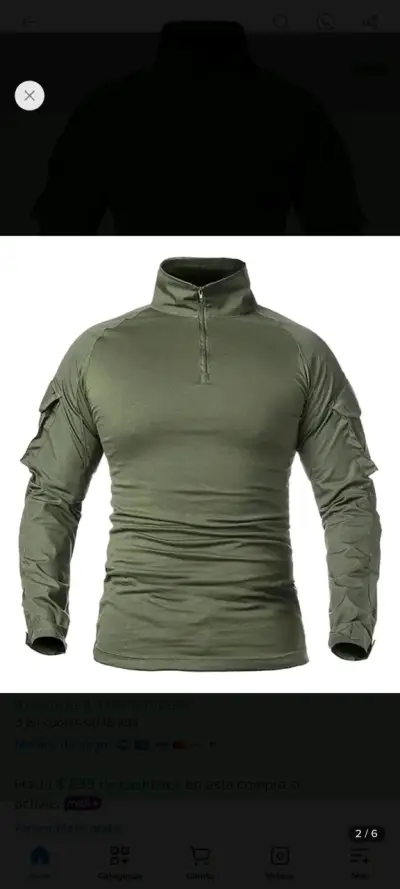 Combat Shirt táctica Airsoft - miniatura 3