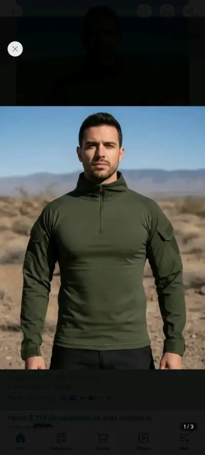 Combat Shirt táctica Airsoft - miniatura 4