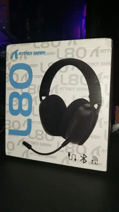Auriculares Attack Shark blancos - miniatura 2