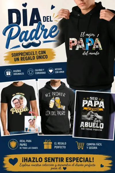 Polerón y polera negro Dia del Padre - miniatura 1