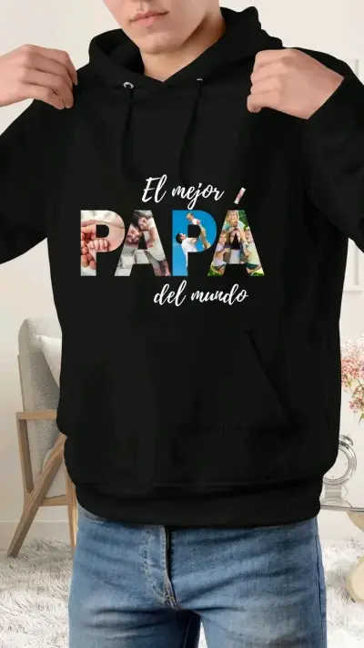 Polerón y polera negro Dia del Padre - miniatura 2
