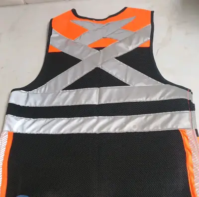 Chaleco Reflectante Naranja 3M con etiqueta - miniatura 4