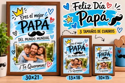 Cuadro "Eres el mejor papá" - miniatura 1