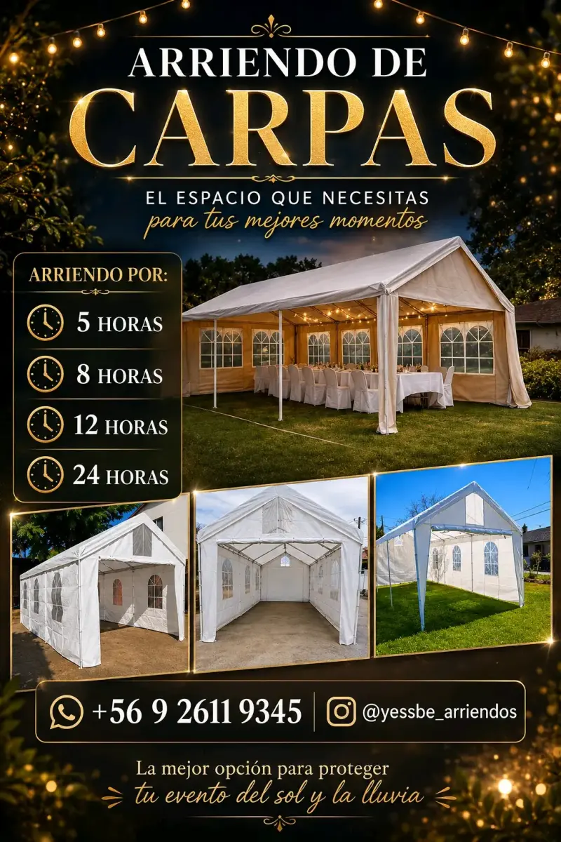Arriendo de carpas para eventos - 1