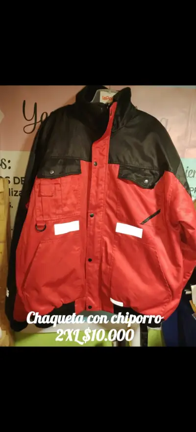 Chaqueta roja con chiporro - miniatura 1