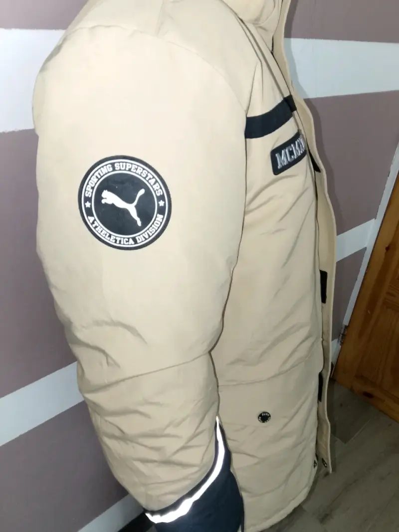 Parka beige con capucha - 2