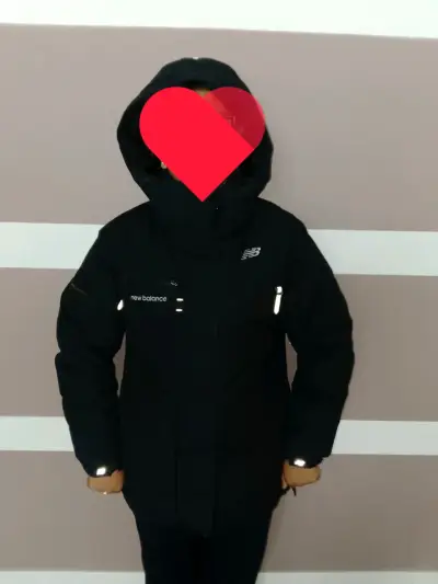 Parka negra New Balance - miniatura 1