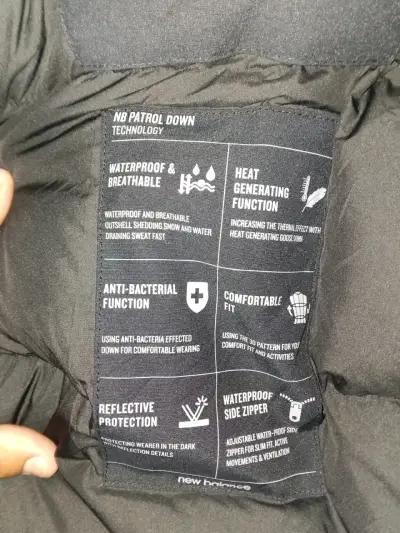 Parka negra New Balance - miniatura 5
