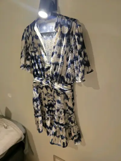 Vestido estampado manga corta - miniatura 2