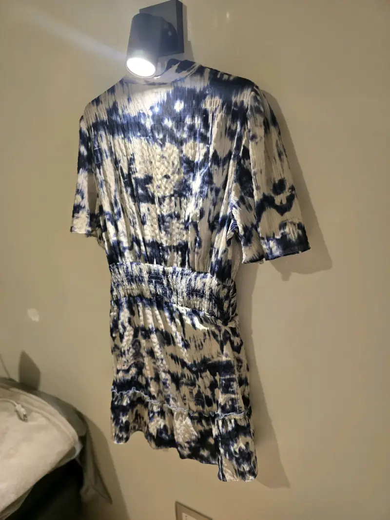 Vestido estampado manga corta - 5