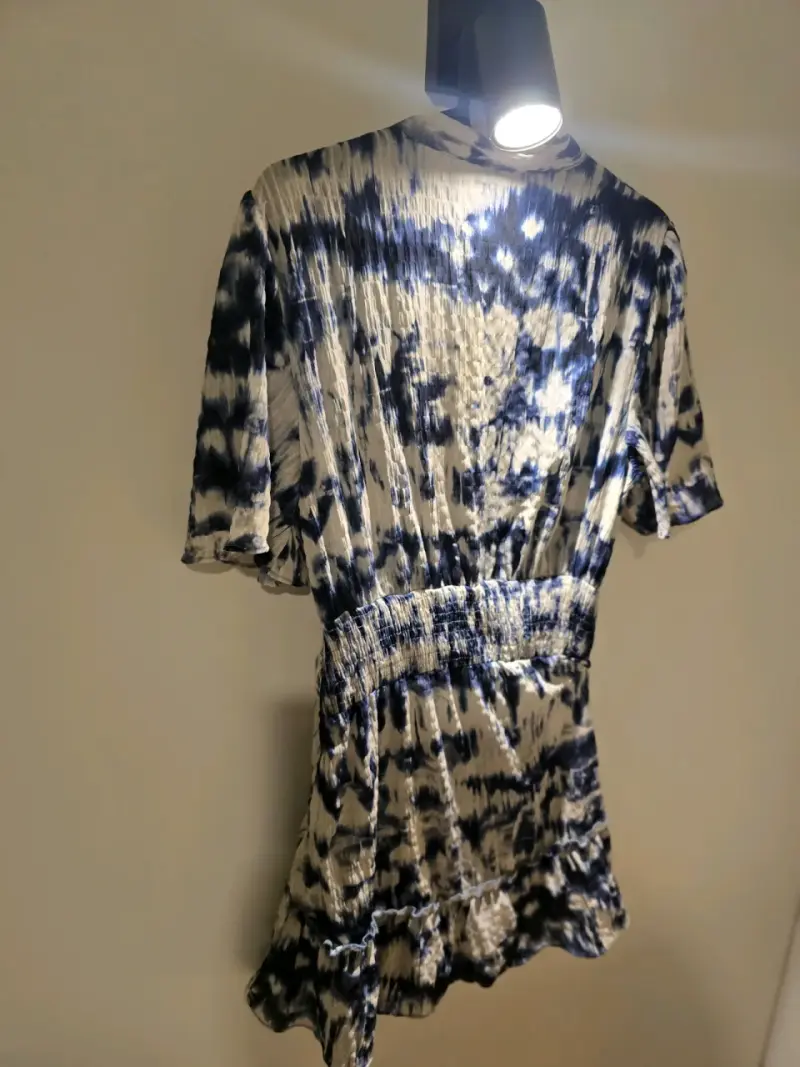 Vestido estampado manga corta - 6