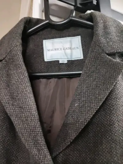 Blazer gris de lana clásico - miniatura 2