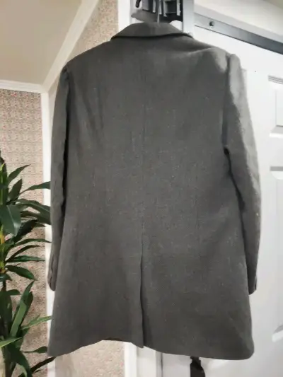 Blazer gris de lana clásico - miniatura 3