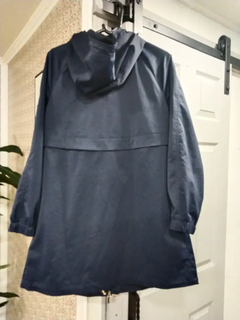 Parka azul con capucha - 3
