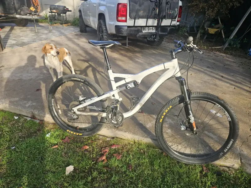 Bicicleta de montaña blanca - 1