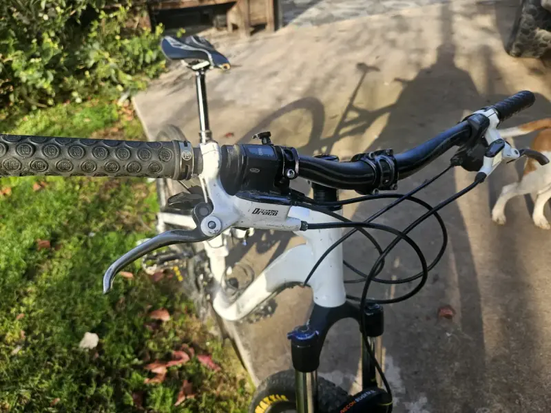 Bicicleta de montaña blanca - 3