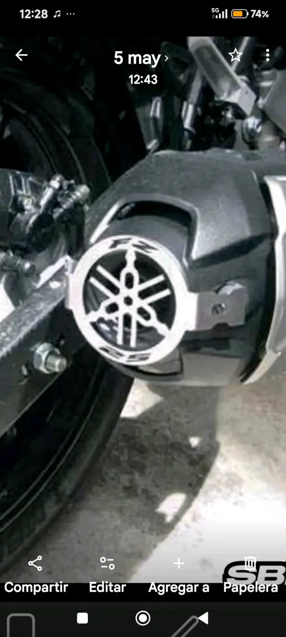 Protector de escape para moto accesorios de FZ 25 - 1