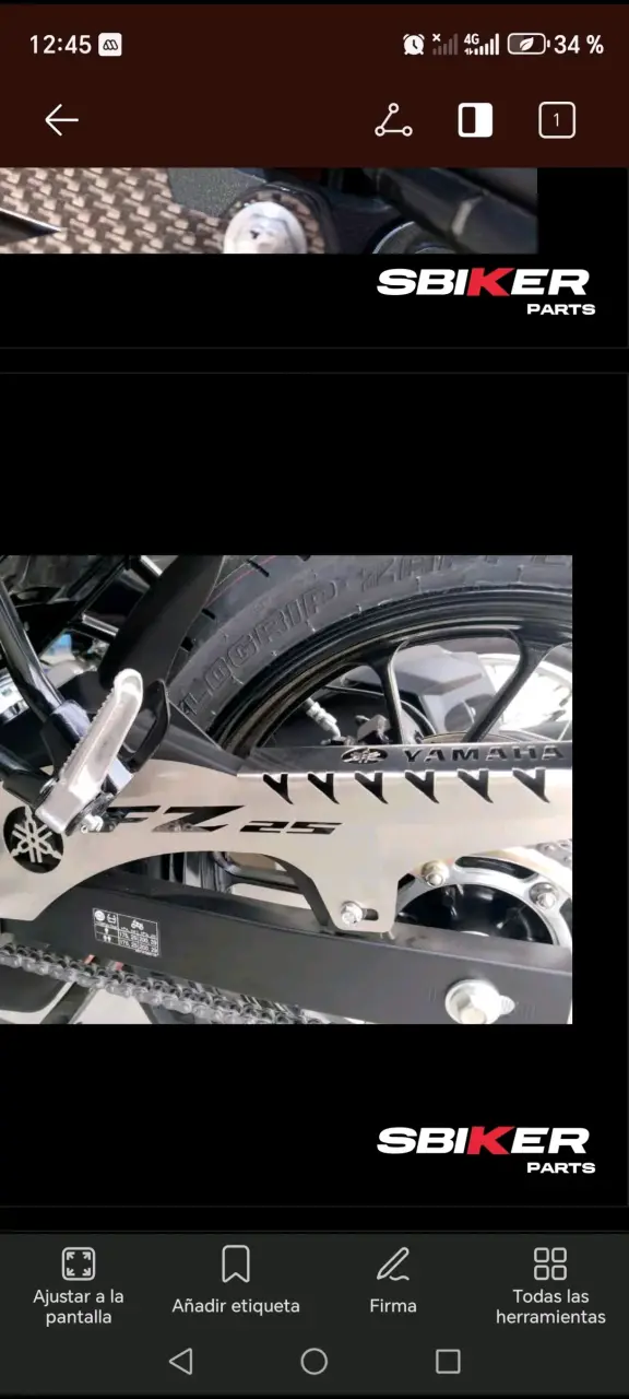 Protector de escape para moto accesorios de FZ 25 - 2
