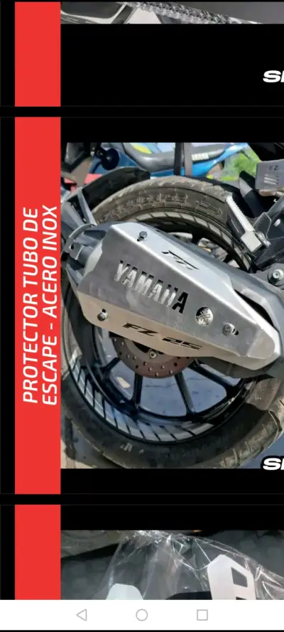 Protector de escape para moto accesorios de FZ 25 - miniatura 3