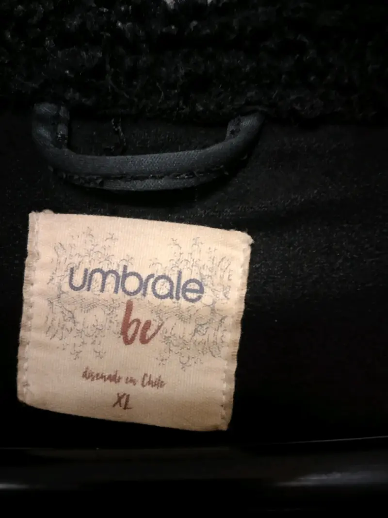 Chaqueta de lana negra con zipper - 4