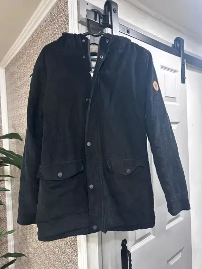 Chaqueta negra de corduroy - miniatura 2