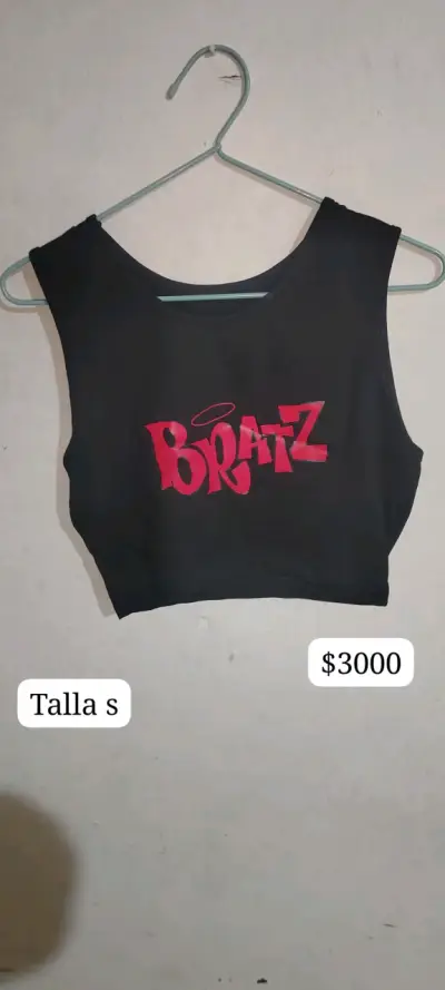 Crops top negro y blanco Bratz - miniatura 1